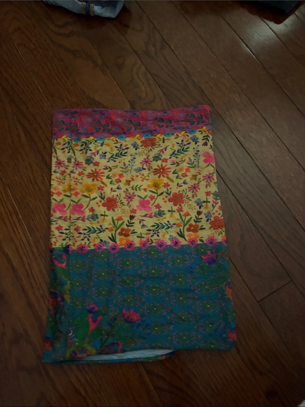 Floral Print Kids Skirt in Yellow, Pink & Teal